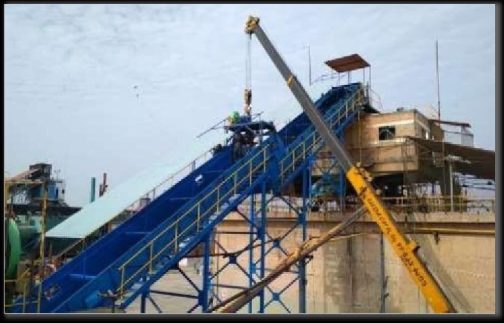 Recepción y transporte: equipo fabricado por TFM